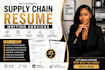 write an ats friendly supply chain logistics resume