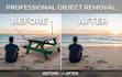 remove unwanted objects, people and backgrounds from photos