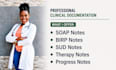 professionally document and format soap, birp, sud, therapy, and progress notes