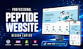 build woocommerce peptide website