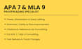 proofread, and format report thesis or essay in apa and mla