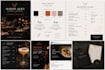 design a professional restaurant menu