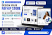 design your payhip store or fix and customize your prestashop website