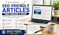 write SEO friendly, original articles for your website