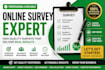 get 500 survey respondent