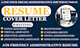 write an ats friendly administrative assistant, customer service resume