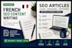 write SEO optimized french content for you website