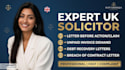 draft a formal UK letter before action or letter before claim