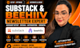 setup substack account substack newsletter design substack beehiiv newsletter