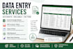 do accurate data entry and excel work