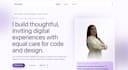 develop a modern responsive personal portfolio website