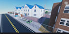 build high quality roblox city map, roblox game, low poly and 3d environment