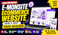 build responsive ecommerce e monsite website and drag and drop page builder