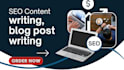 do SEO article writing, blog post writing