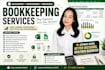 do bookeeping and accounting data entry in excel
