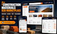 develop a construction materials b2b marketplace app for suppliers buyers