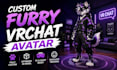 create a custom furry vrchat avatar, vrc model and fursona