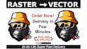 do vector tracing, replicate, logo to vector, image to vector in 5 hours