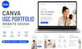 design canva ugc portfolio website, ugc portfolio website, canva website design