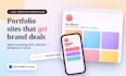 design a high converting ugc portfolio website in canva