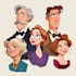 portrait in disney cartoon illustration