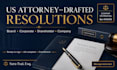 draft legally binding board of directors resolutions