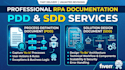 create professional pdd, sdd and automation documentation