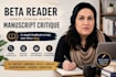 beta reader, ya fantasy beta read, romance beta read, sci fi, thriller beta read