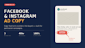 write high converting facebook and instagram ad copy