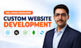 do custom website development as a full stack web developer