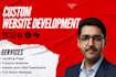 do custom website development as a full stack web developer