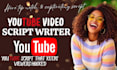 be script writer film script, screenplay youtube script