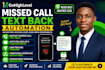 build gohighlevel missed calls text back automation SMS setup snapshot workflow