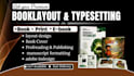 do book formatting, book cover, layout design, manuscript, book typesetting
