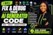 fix, debug and optimize ai generated code