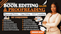 do book editing proofreading novel manuscript copy editor developmental memoir