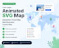 create animated svg map interaction travel map web illustration custom map