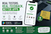 provide 12 testers for google play close testing