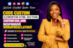 code custom elementor, custom css, and responsive wordpress layout