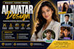 create a realistic ai avatar design, ai influencer and custom ai model