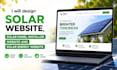 design solar website, solar panel installer website and solar energy website