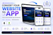 convert website to app, ios app and android app, mobile app development, webview