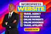 design tour and travel agency website in wordpress