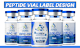 design peptide label, peptide vial label, oil label and supplement label design