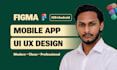 do figma app design, mobile app UI UX design