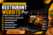 design catering, restaurant website with online ordering and reservation system