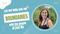 write a message that sets clear boundaries