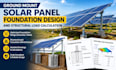 do ground mount solar panel design foundation design structural load calculation