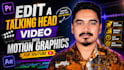 edit a talking head video with premium motion graphics