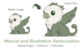 vectorize your mascot logo cartoon or illustration